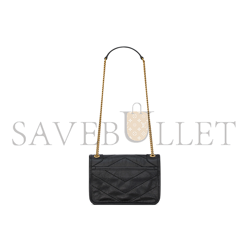 YSL NIKI MINI IN VINTAGE LEATHER 8460870EN071000 (18*12.5*5cm)